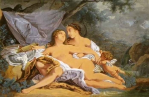 Cena Mitológica, 1818 - Guache - 24 x 37 cm