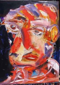 Da série Faces 2011 - óleo sobre tela - 92x73 cm - INDISPONÍVEL