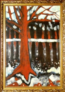 Sem título - óleo sobre cartão, 1999 - 66 x 47 cm